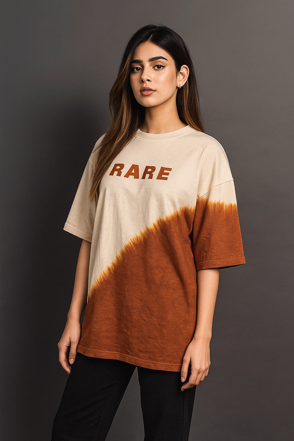Sand Storm - Dip Dyed Oversized Tee